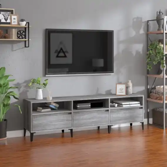 Wyprzedaż Szafka pod TV, szary dąb sonoma, 150x30x44,5 cm Lumarko! - Hurtownia wielobranżowa Lumarko